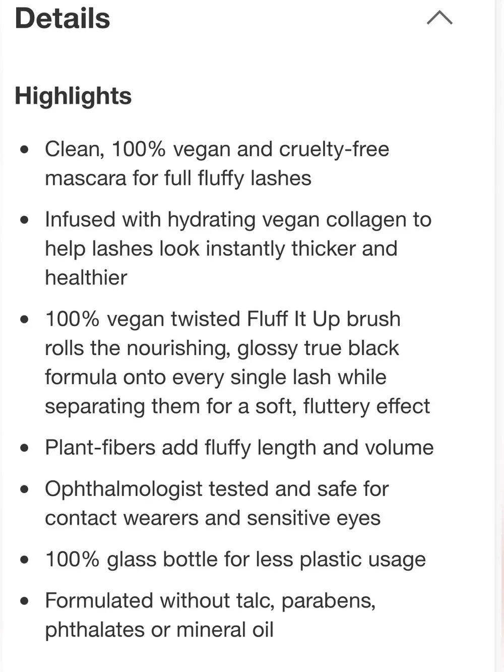 Pacifica Vegan Collagen Fluffy Lash Mascara Full Size 2 Stellar Gaze TravelSz